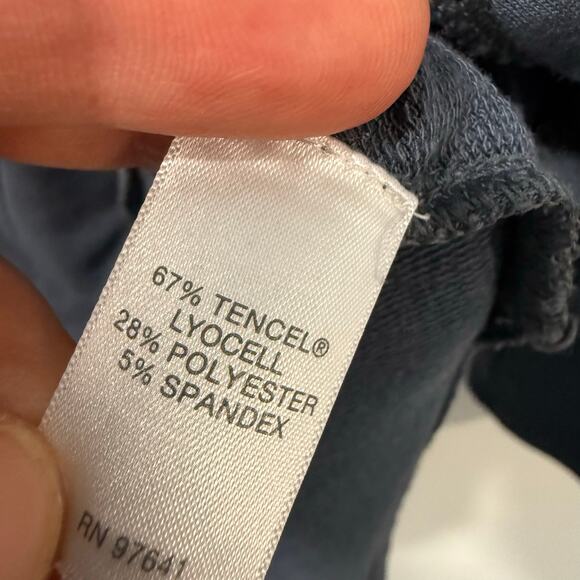 J. Jill Pure Jill Luxe Tencel Tunic Top Pullover Cowlneck Stretch Blue Grey XL - Picture 7 of 7